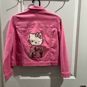 Pink Kids Hello Kitty Denim Jacket